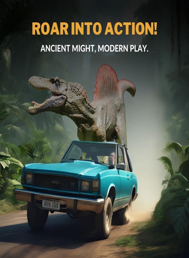 CRYA مجسم ديناصور سبينوصور لعبة، ألعاب ديناصورات سبينوصور واقعية للأطفال، لعبة ديناصور سبينوصور للعب والعرض، ألعاب ديناصورات العصر الجوراسي للأولاد والبنات (سبينوصور) - Image 3